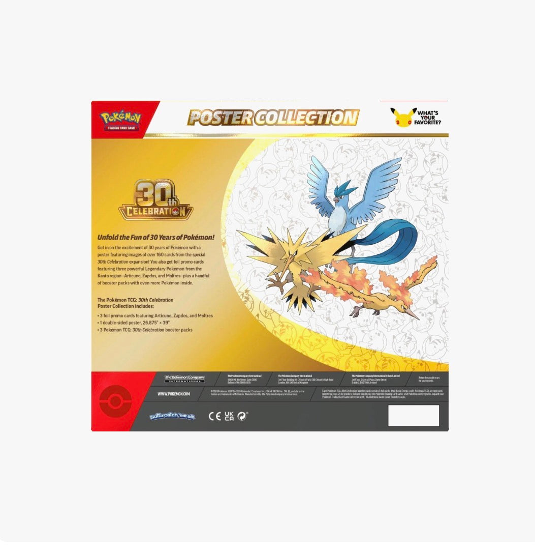 Pokémon TCG: 30th Celebration Poster Collection - ME: 30th Celebration