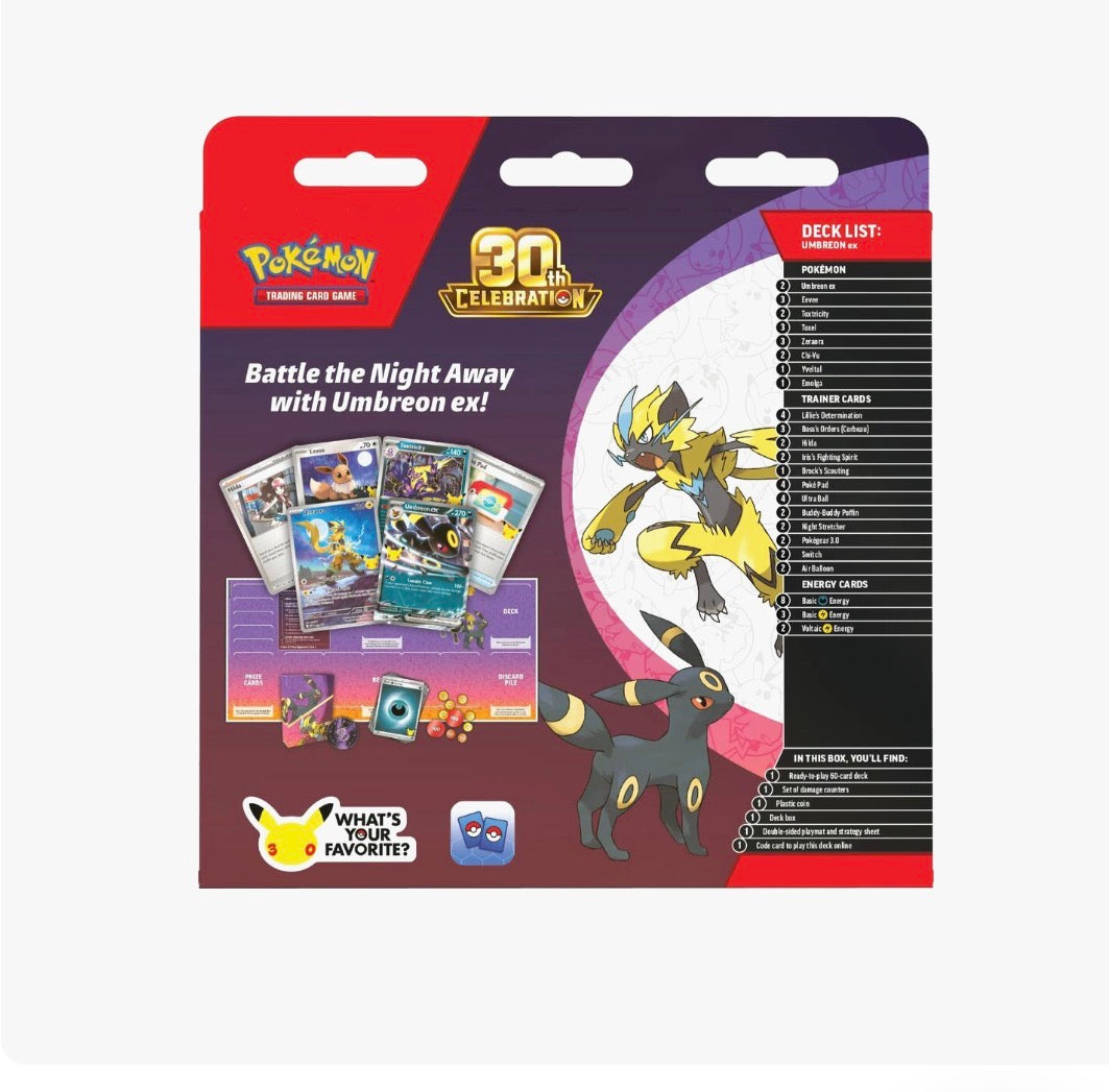 Pokémon TCG: 30th Celebration Battle Deck [Umbreon ex] - ME: 30th Celebration