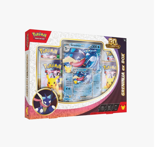 Pokémon TCG: 30th Celebration Greninja ex Box - ME: 30th Celebration