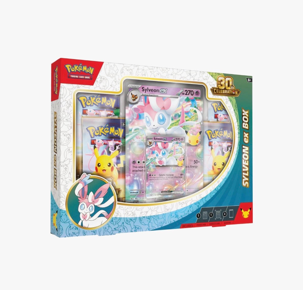 Pokémon TCG: 30th Celebration Sylveon ex Box - ME: 30th Celebration