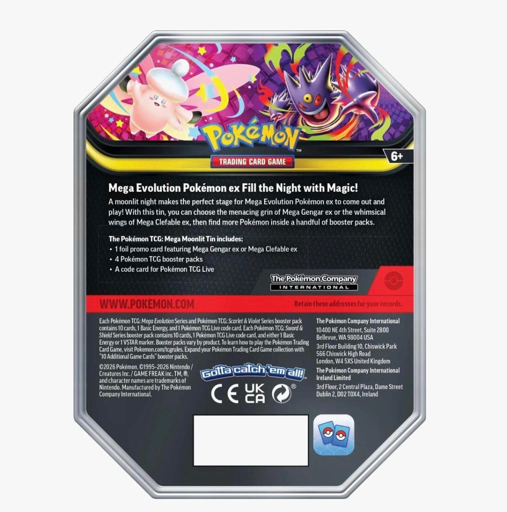 Pokémon TCG: Mega Moonlit Tin [Mega Clefable ex]