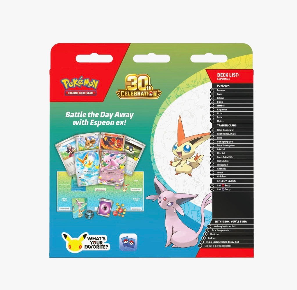 Pokémon TCG: 30th Celebration Battle Deck [Espeon ex] - ME: 30th Celebration