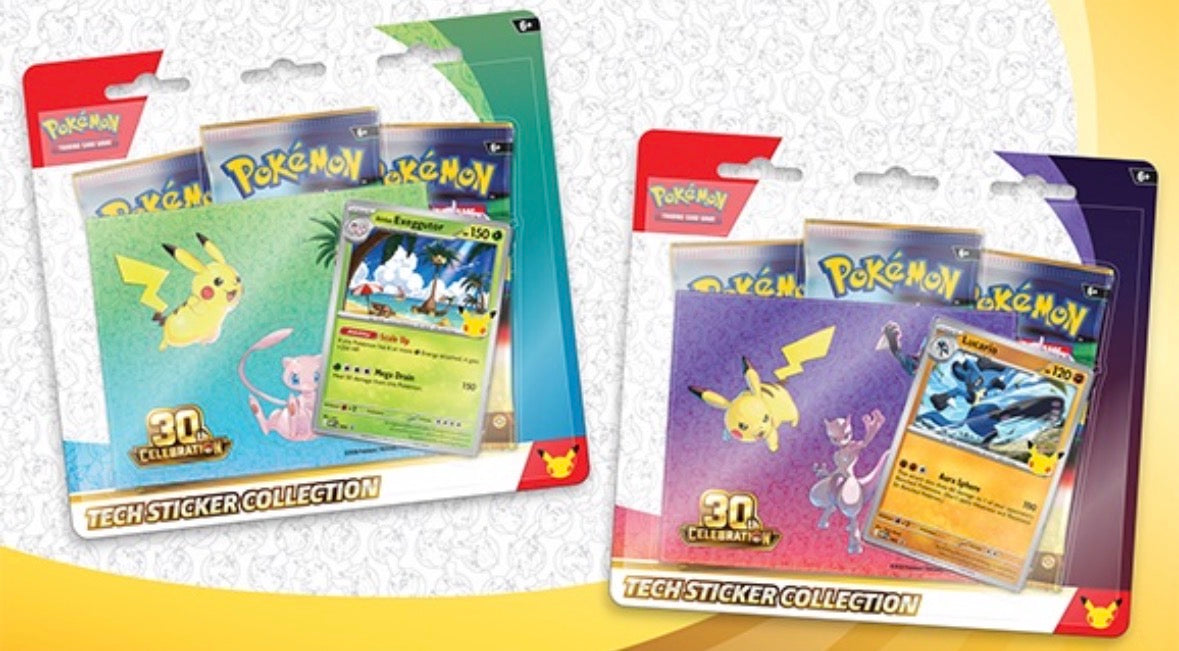Pokémon TCG: 30th Celebration Tech Sticker Collection [Lucario or Alolan Exeggutor] - ME: 30th Celebration