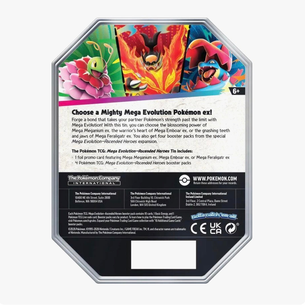 Pokémon TCG: Ascended Heroes Tin [Mega Emboar ex] - ME: Ascended Heroes