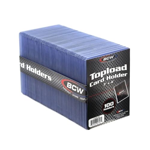 BCW 3x4 Standard Topload Card Holders 100 Count