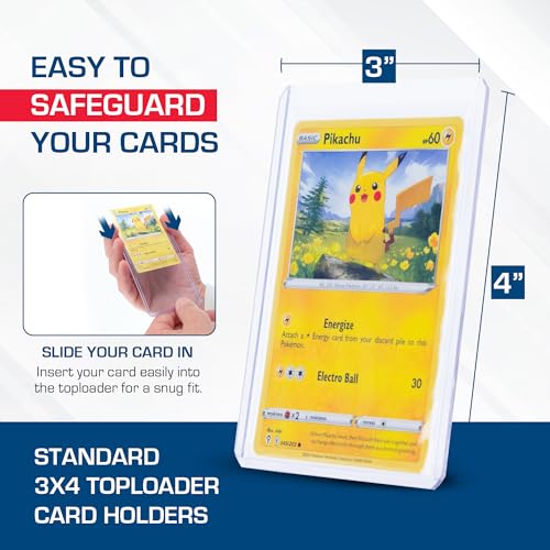 BCW 3x4 Standard Topload Card Holders 100 Count