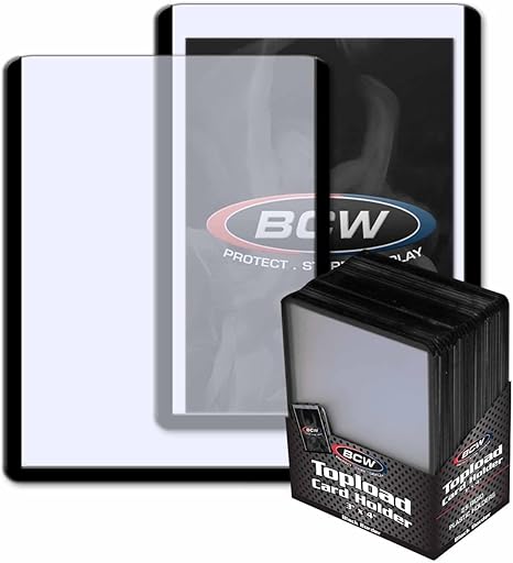 Multiple Color Options BCW 3x4 Topload Card Holder 25 Pack