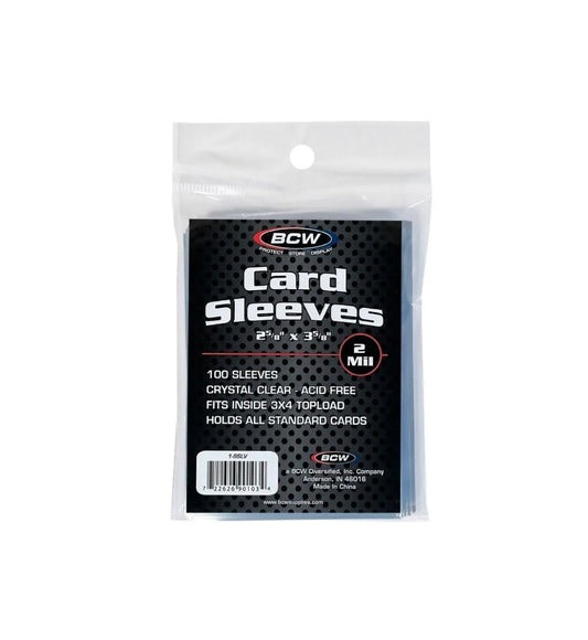 BCW Standard Card Sleeves 100 Sleeves