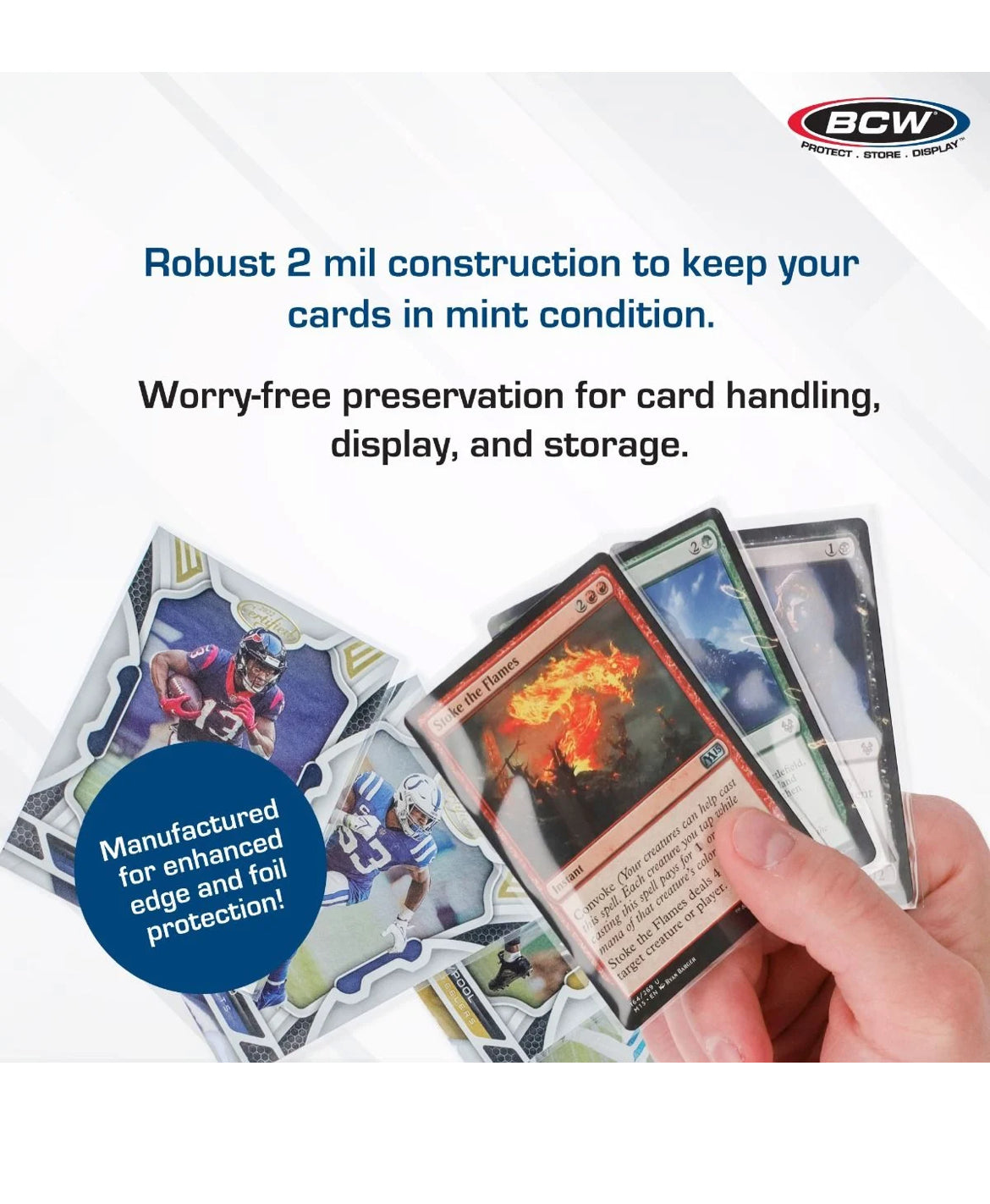 BCW Standard Card Sleeves 100 Sleeves