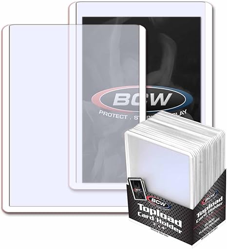 Multiple Color Options BCW 3x4 Topload Card Holder 25 Pack